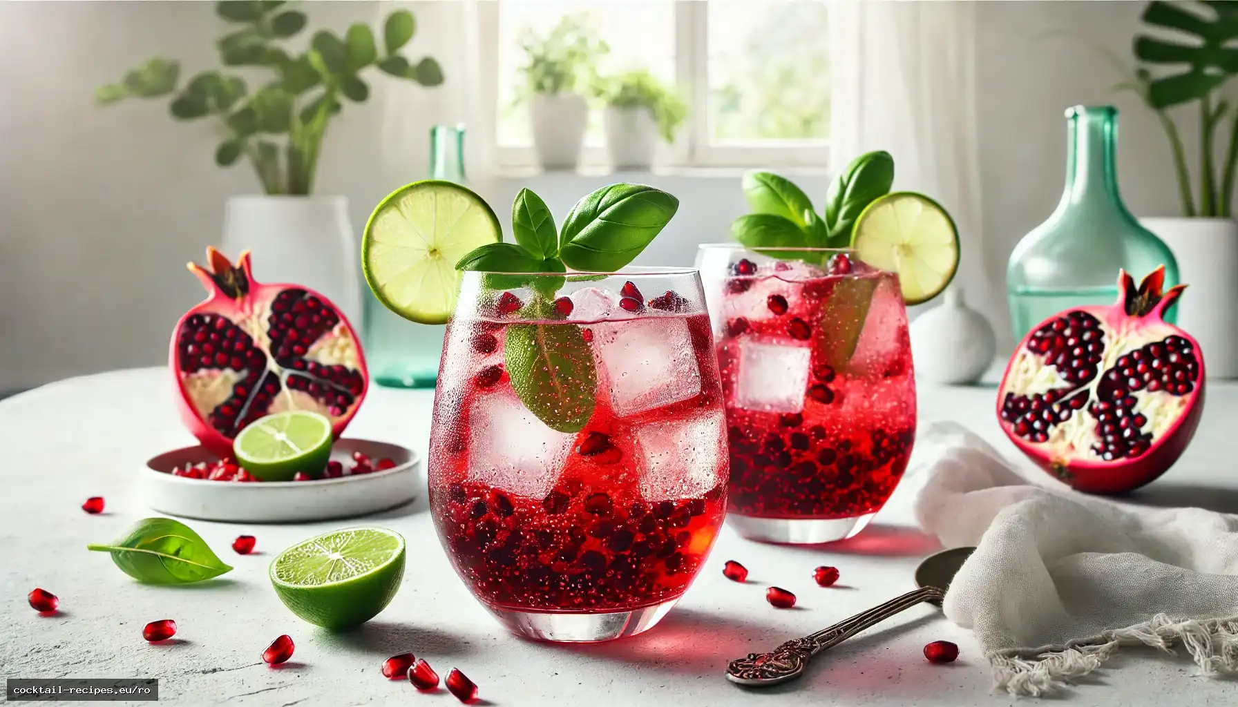 Spritzer cu Rodie și Busuioc