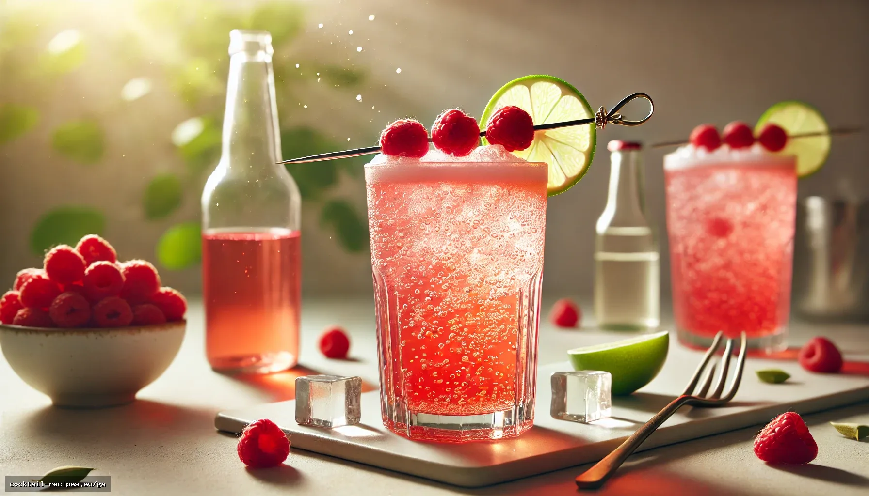 Raspberry Cardamom Fizz