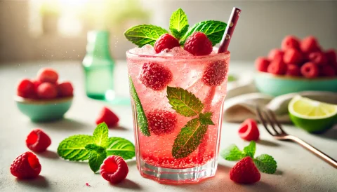 Raspberry Mint Refresher