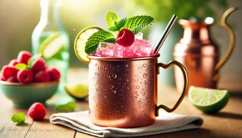Raspberry Mule Mocktail