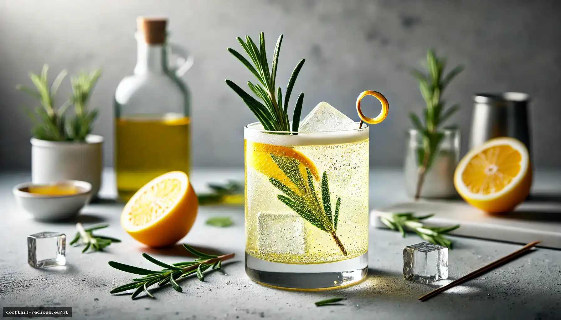 Fizz de Alecrim, Cítricos e Azeite