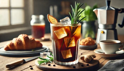 Cold Brew cu Rozmarin și Ghimbir