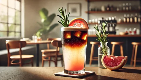 Rozmarynowo-grejpfrutowy spritzer z cold brew
