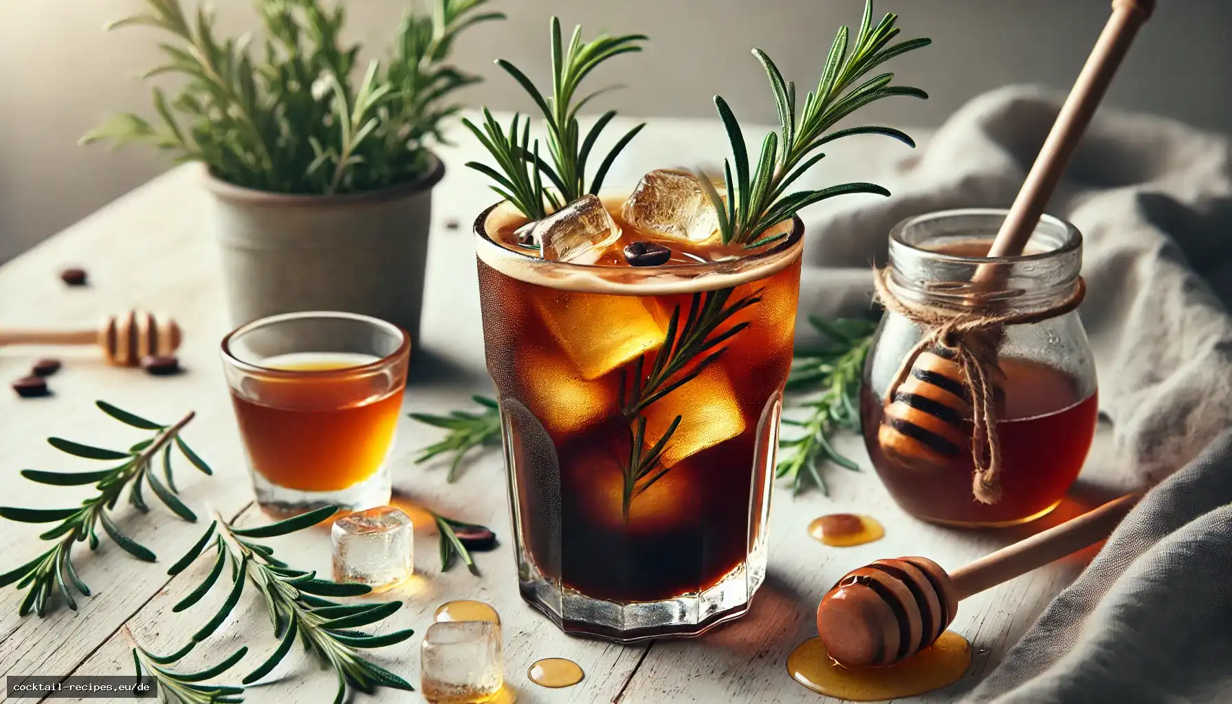 Rosmarin-Honig-Eiskaffee