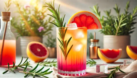 迷迭香日出花园
