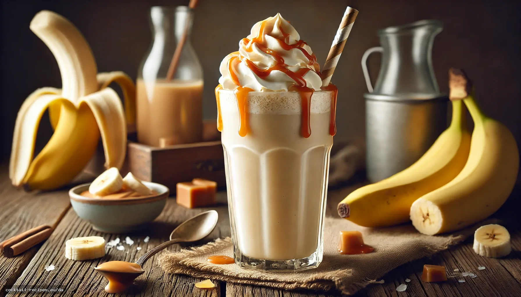 Saltet Karamel Banan Milkshake
