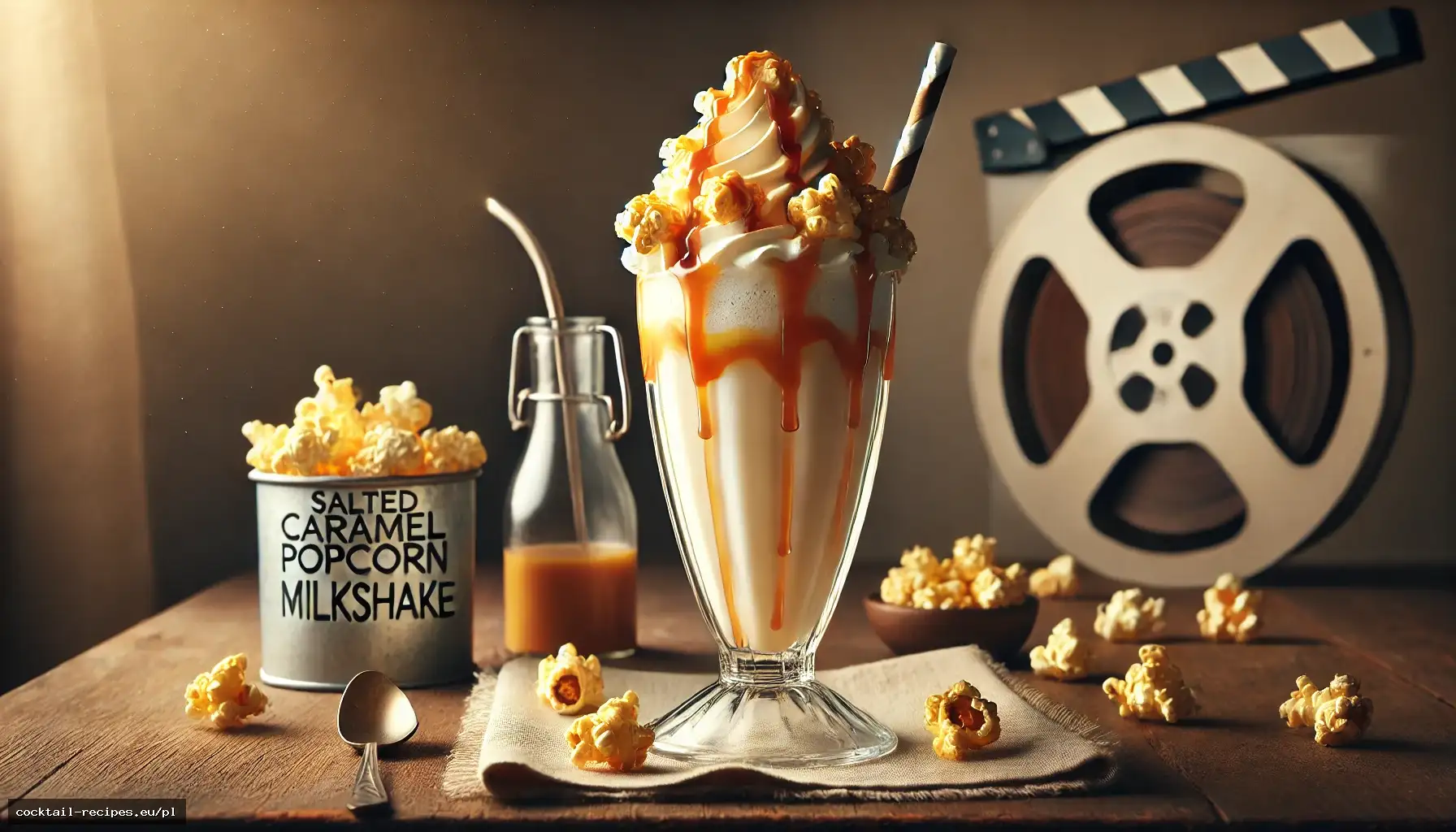 Milkshake Popcornowy ze Słonym Karmelem