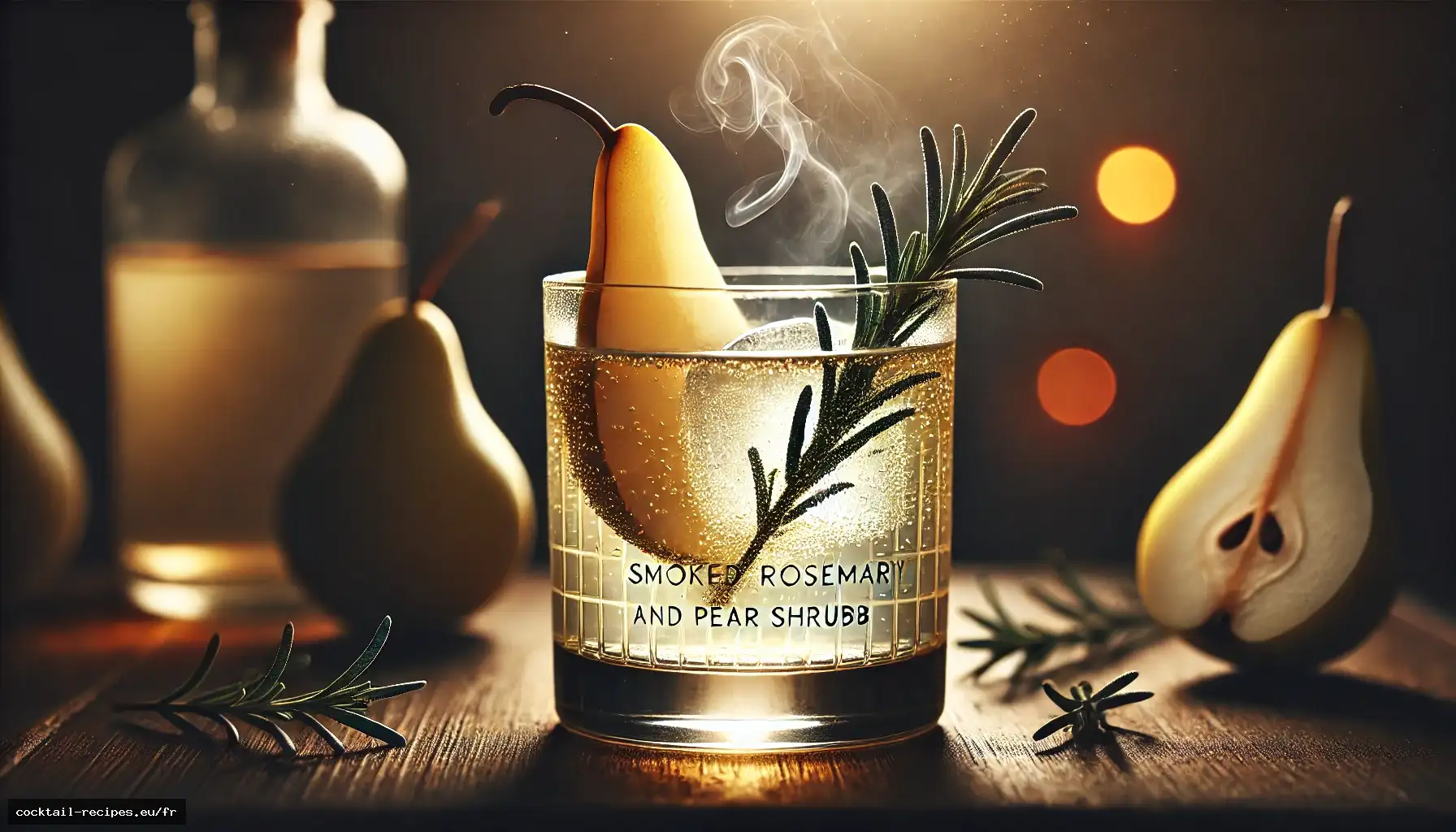 Shrub à la Poire et au Romarin Fumé