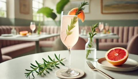 Prickelnder Holunderblüten- & Grapefruit-Presse