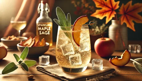 Putojantis Klevo Sirupo ir Šalavijo Gėrimas