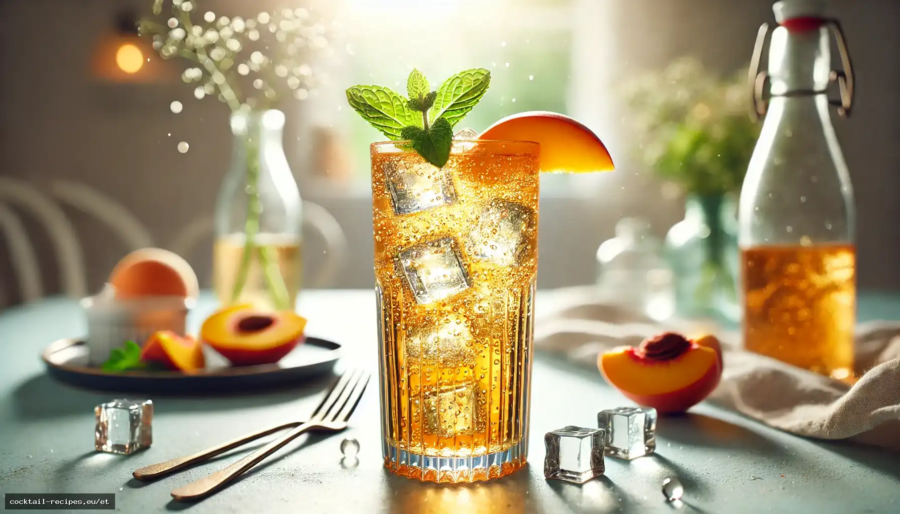 Gaseeritud Oolongi virsikutee