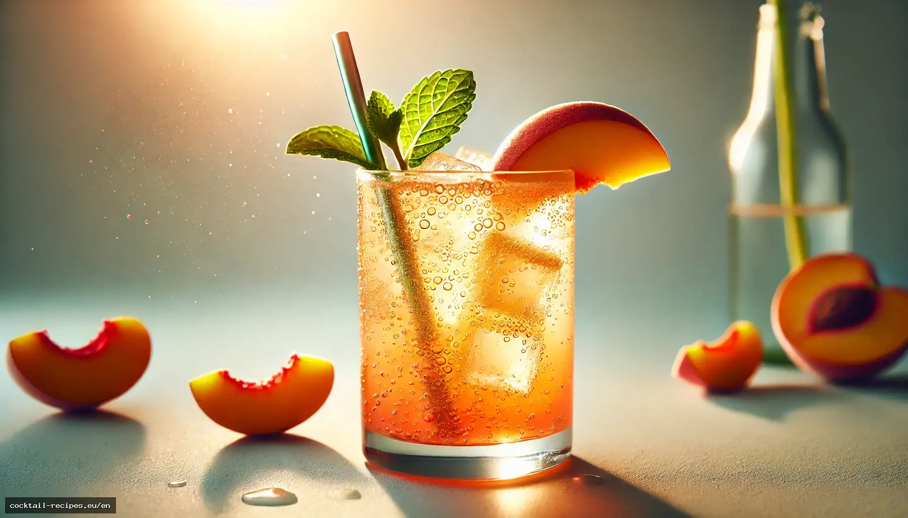 Sparkling Peach & Ginger Fizz