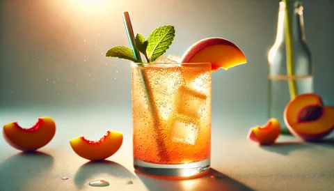 Sparkling Peach & Ginger Fizz