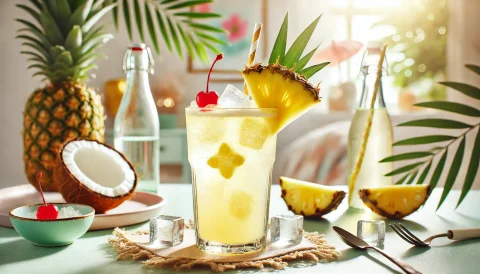 Sparkling Pineapple Coconut Cooler