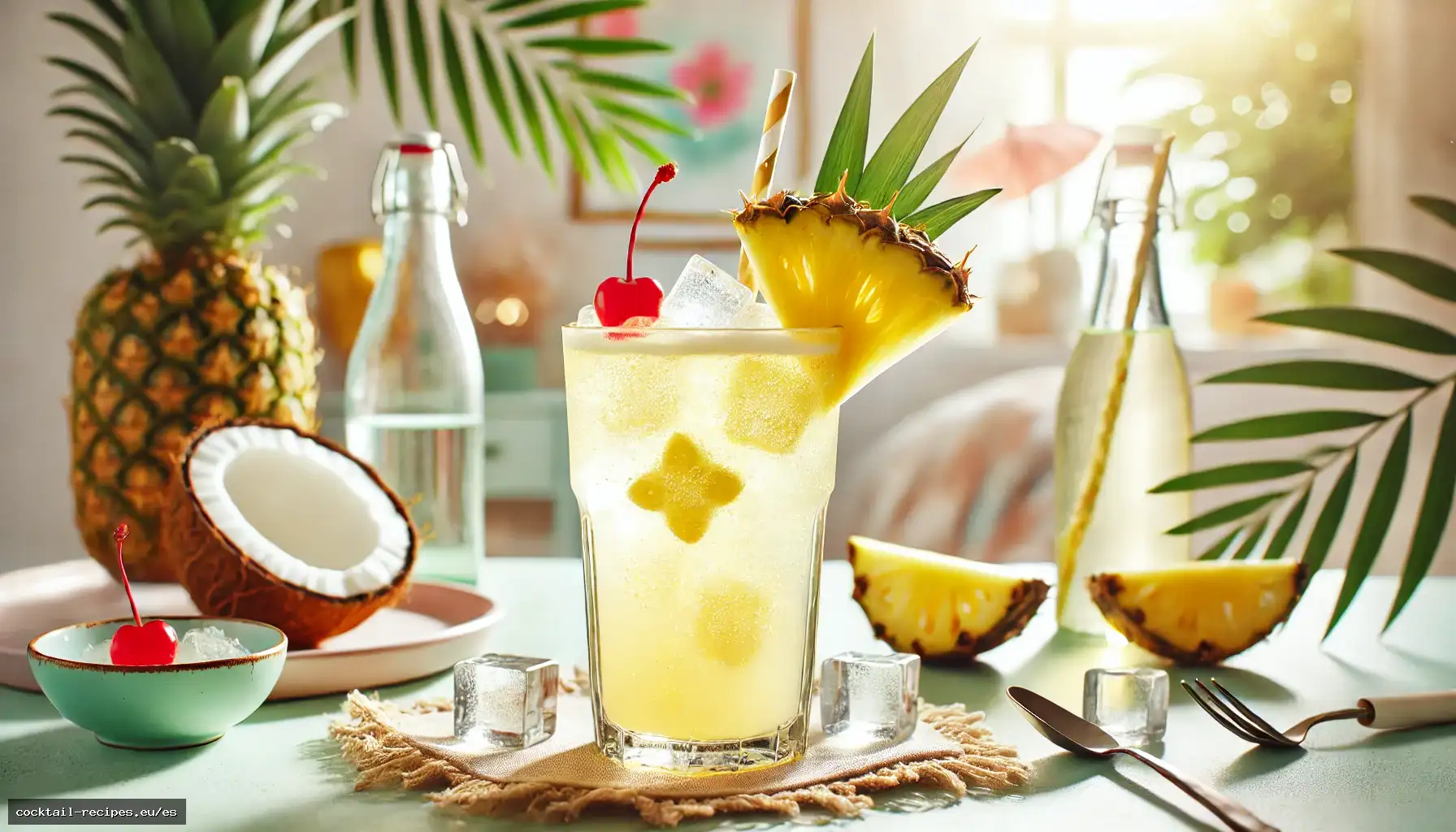 Refresco Espumoso de Piña y Coco