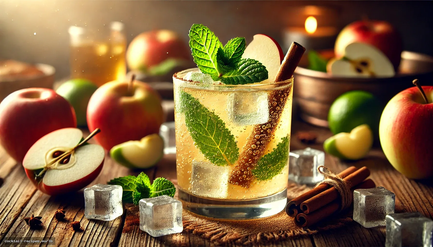 Gewierzegelen Apfel Mojito Mocktail