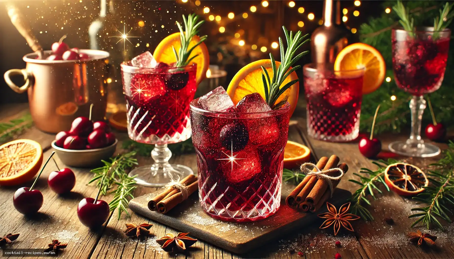 Spiced Cherry & Rosemary Punch