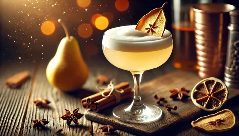 Korzenny Gruszkowy Sour Mocktail