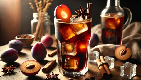 Spiced Plum and Cardamom Cold Brew