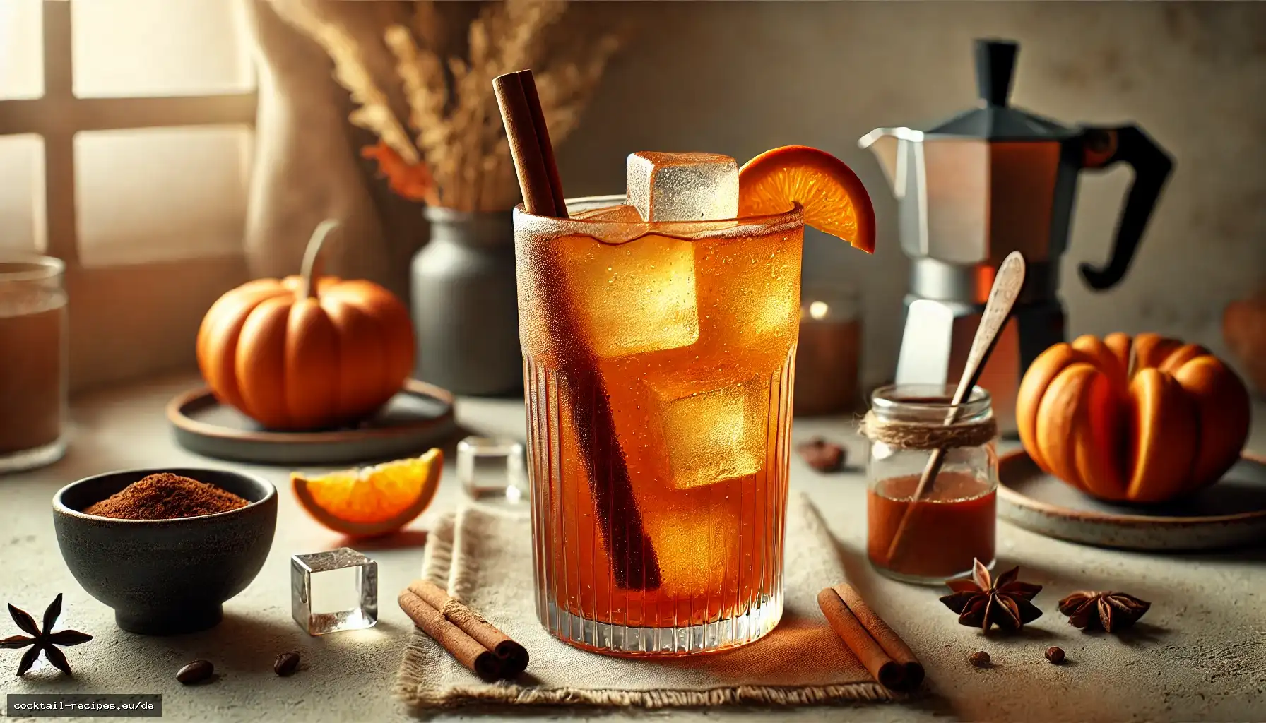 Gewürzter Kürbis-Cold-Brew-Shrub