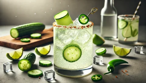 Scharfe Gurken-Limonade