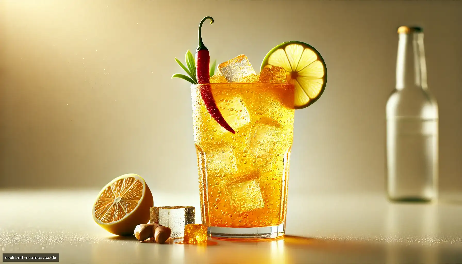 Würziger Mango-Ingwer-Fizz