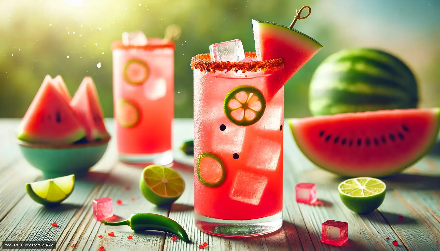 Scharfe Wassermelonen-Agua-Fresca