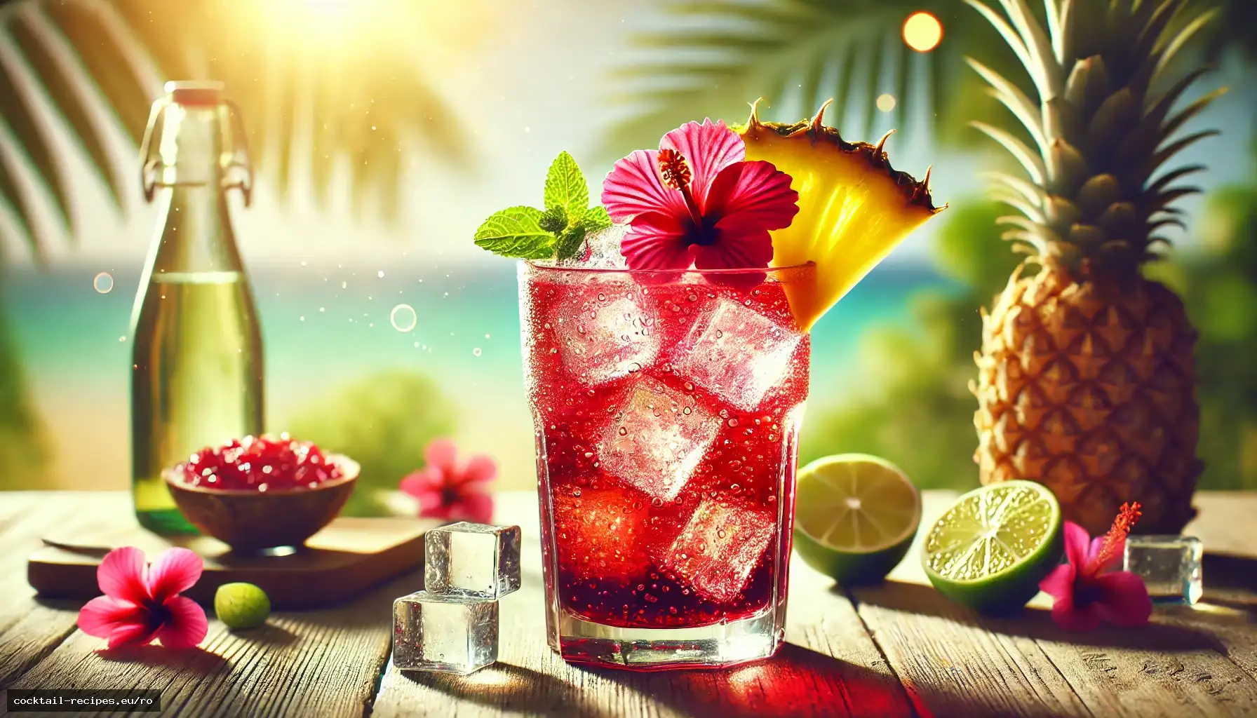 Răcoritoare Tropicală cu Hibiscus