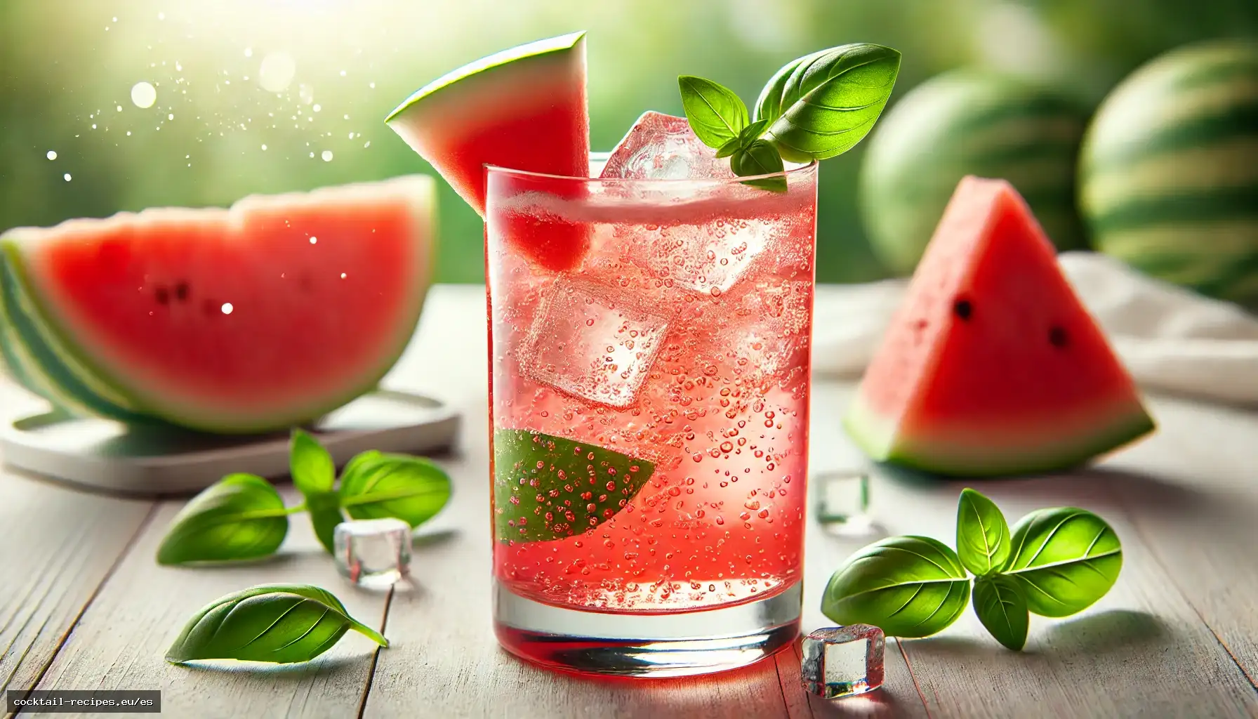 Refresco de Sandía y Albahaca