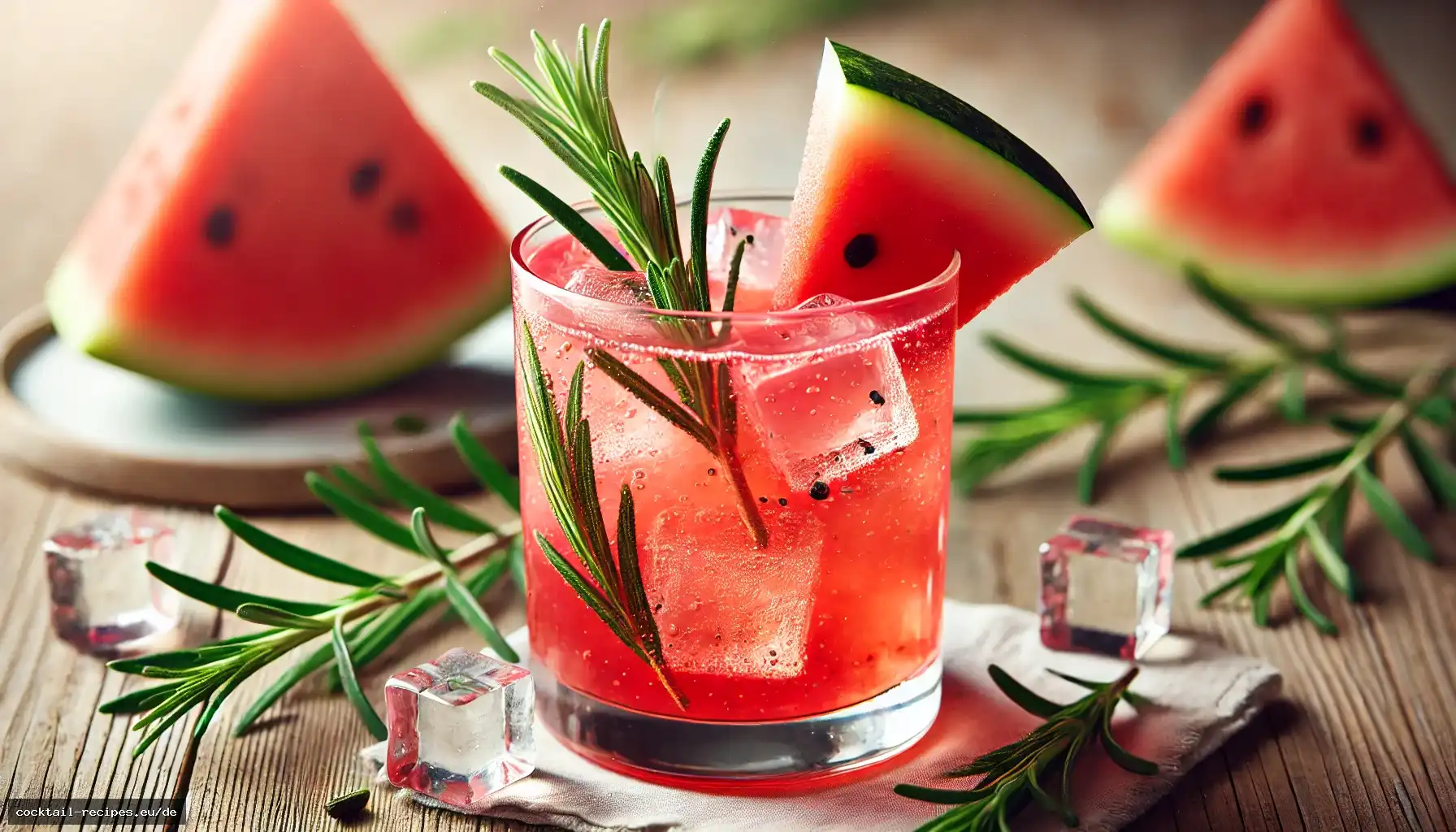 Wassermelonen-Rosmarin-Cooler