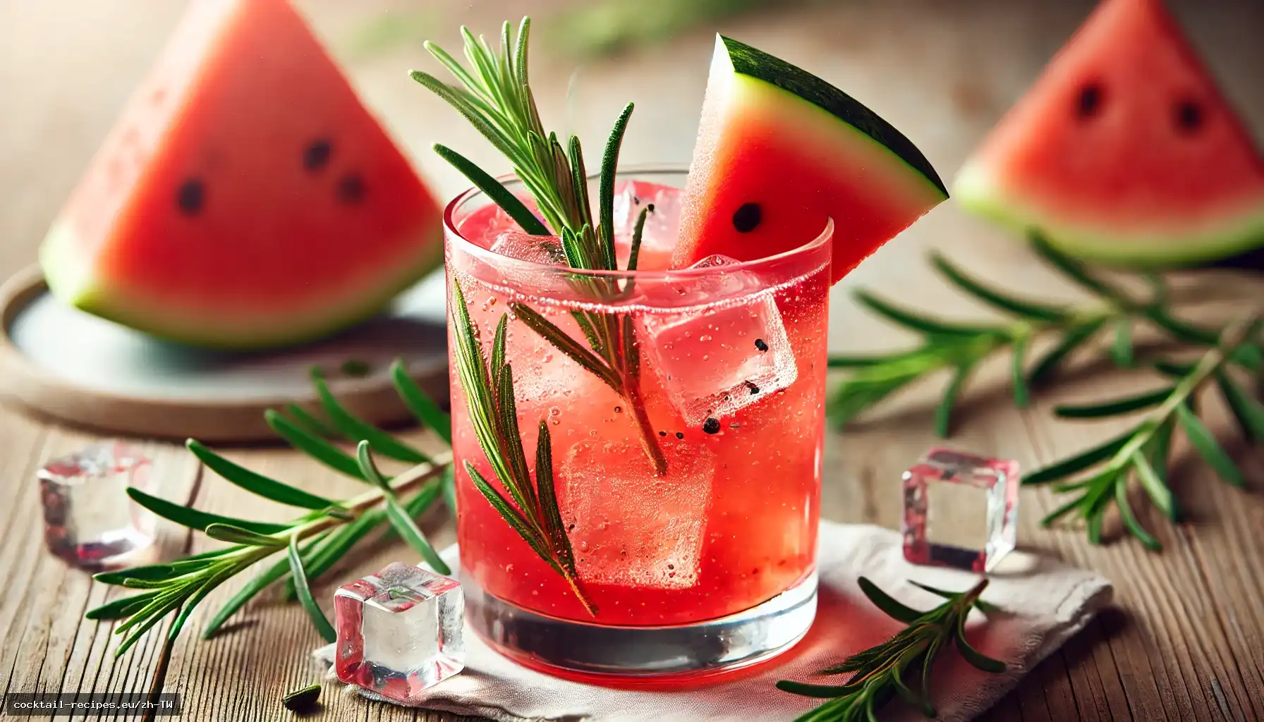 西瓜迷迭香清涼飲