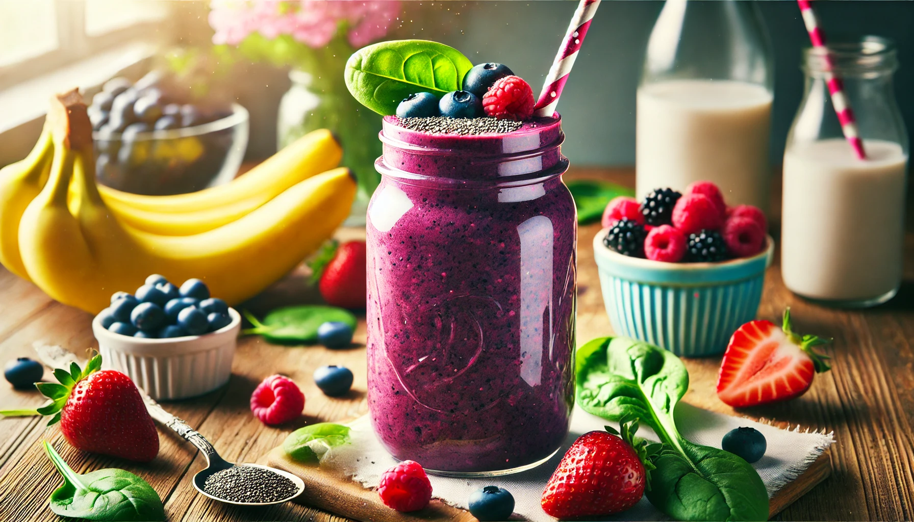Berry Spinach Power Smoothie