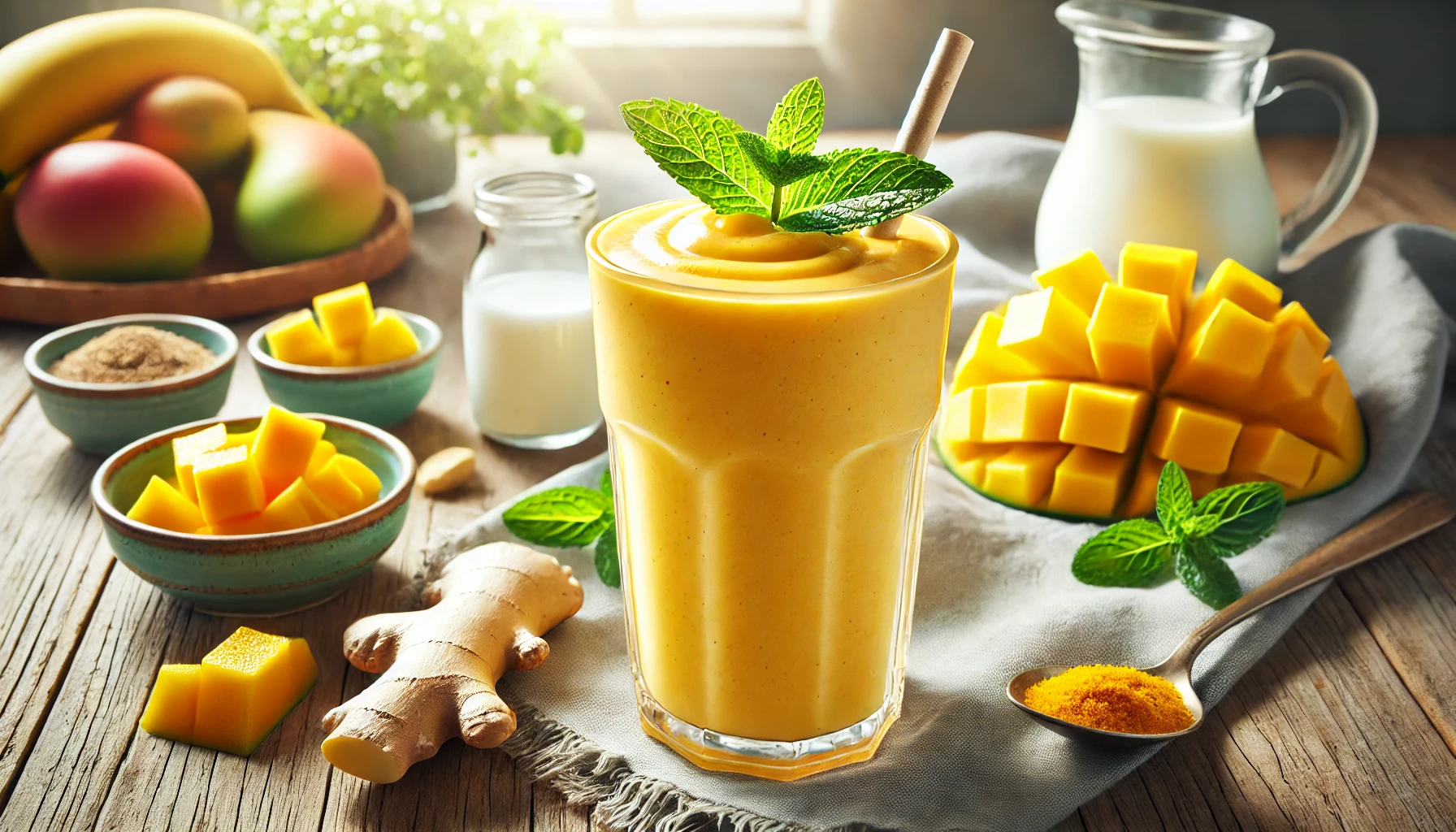 Frullato Cremoso al Mango e Zenzero