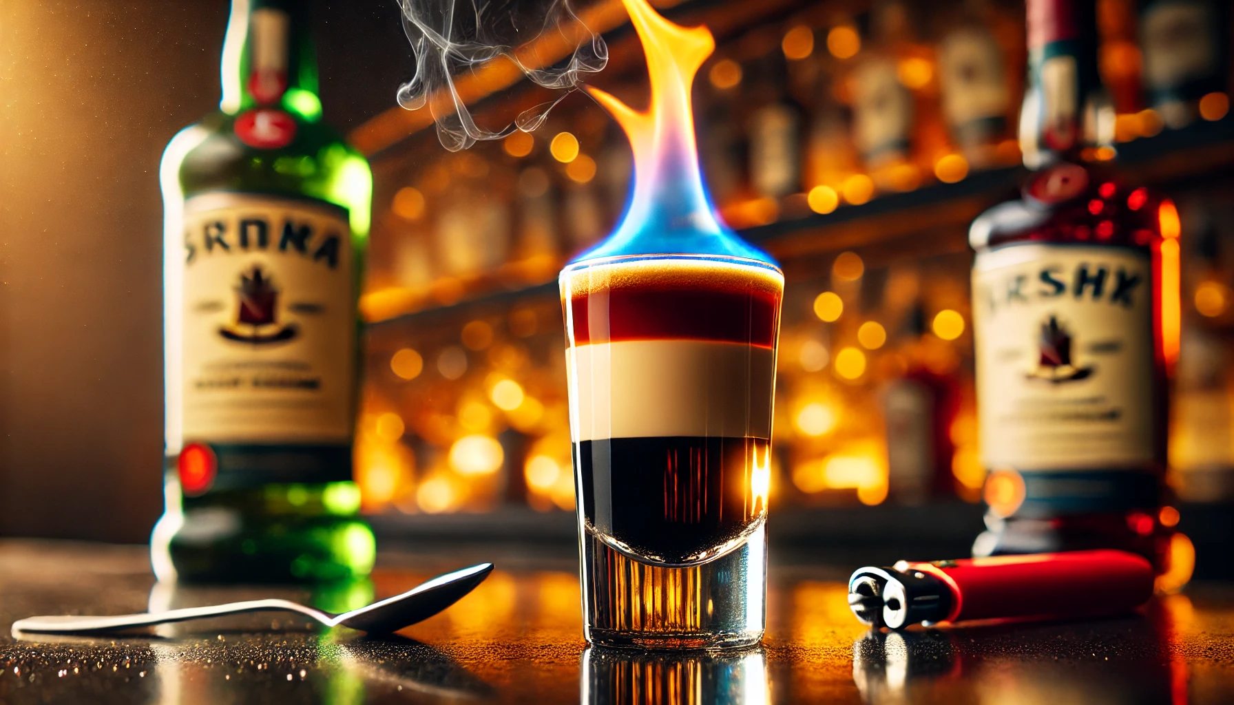 Flaming B-52