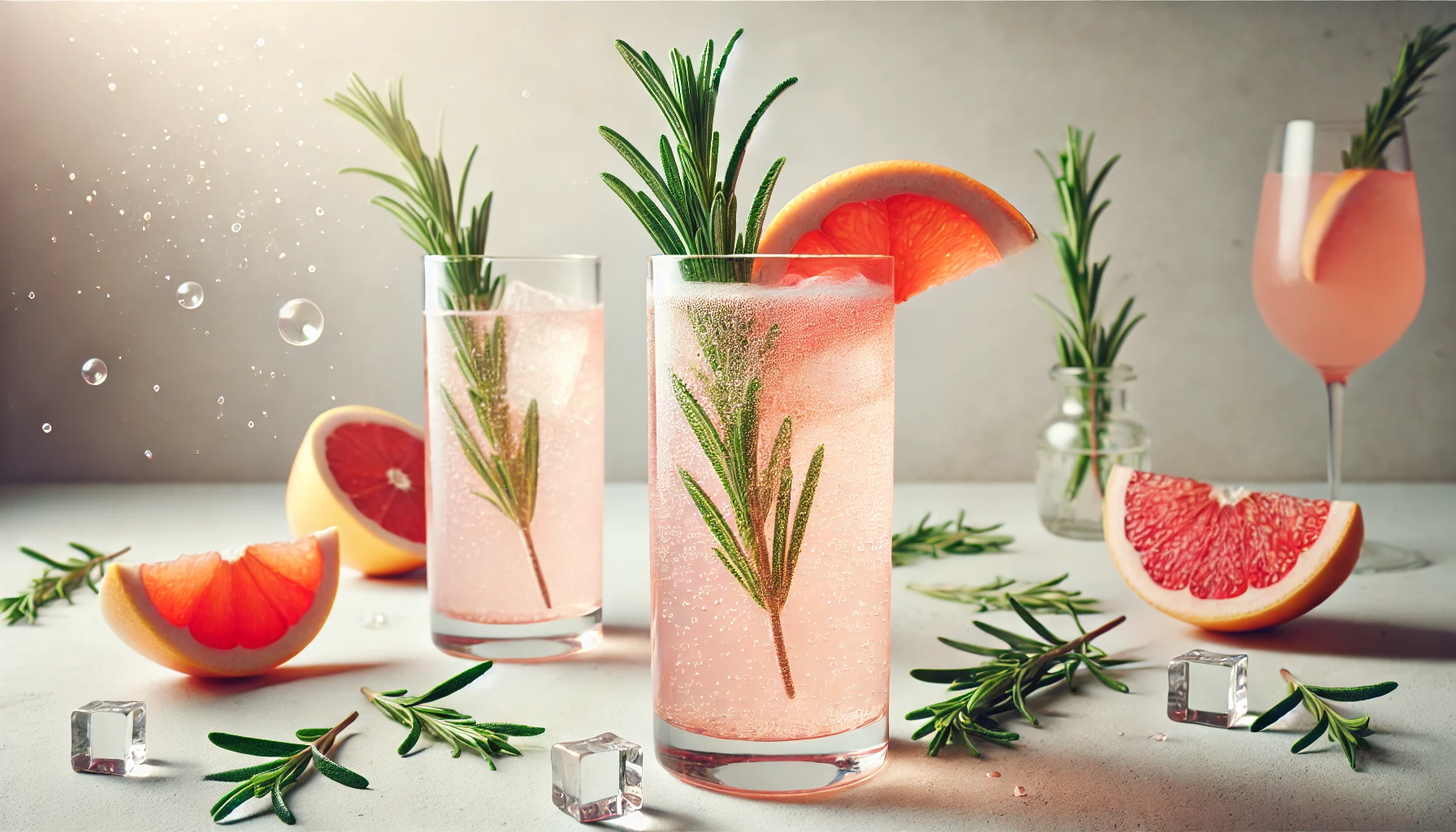 Grapefruit and Rosemary Fizz