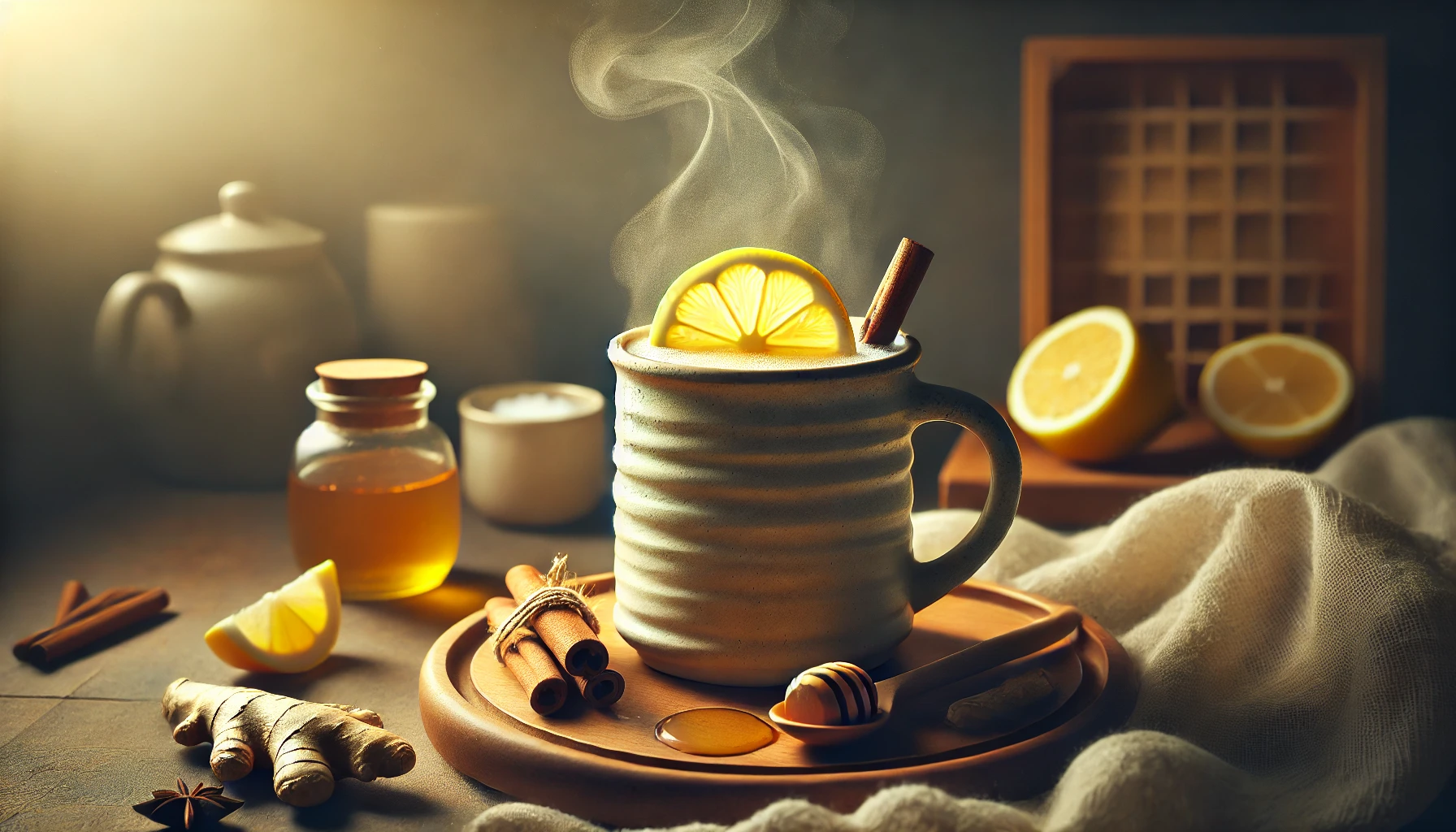 Łagodzący Napój Miodowo-Imbirowo-Cytrynowy