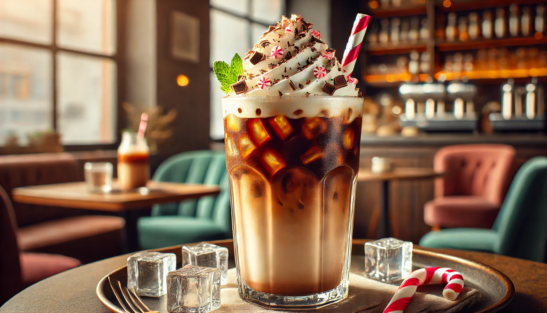 Geeister Pfefferminz-Mokka