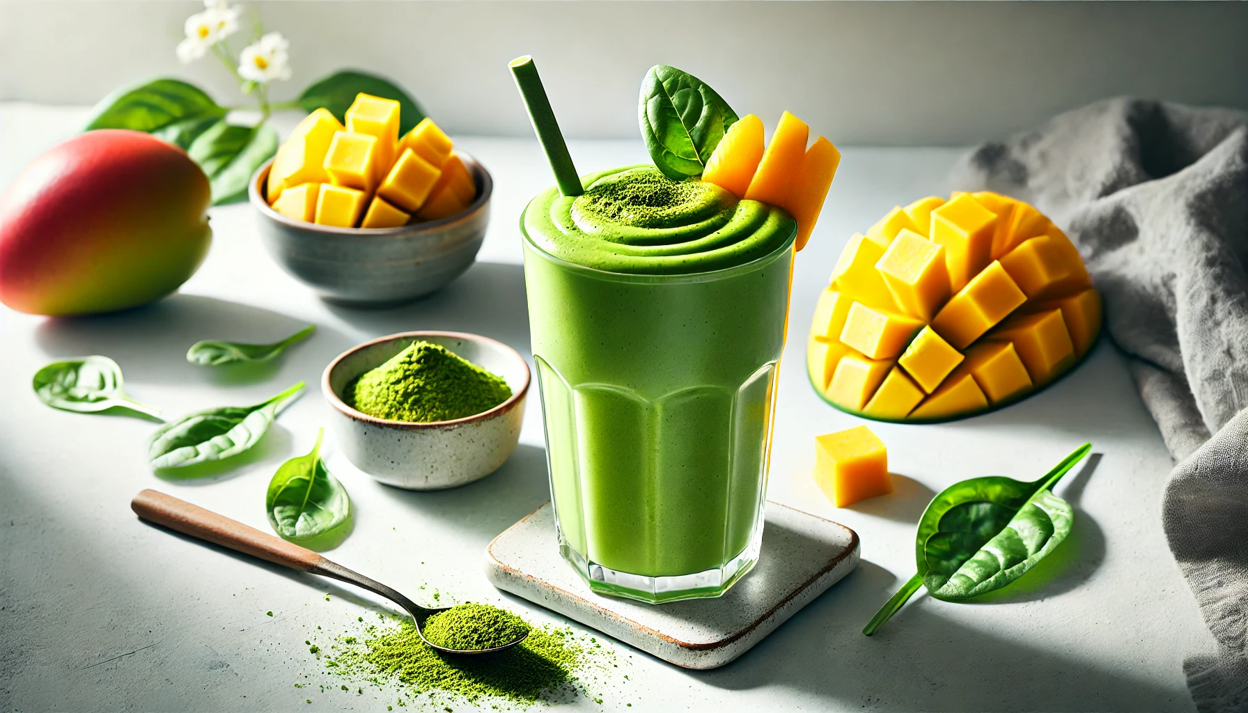 Mango Matcha Madness Smoothie