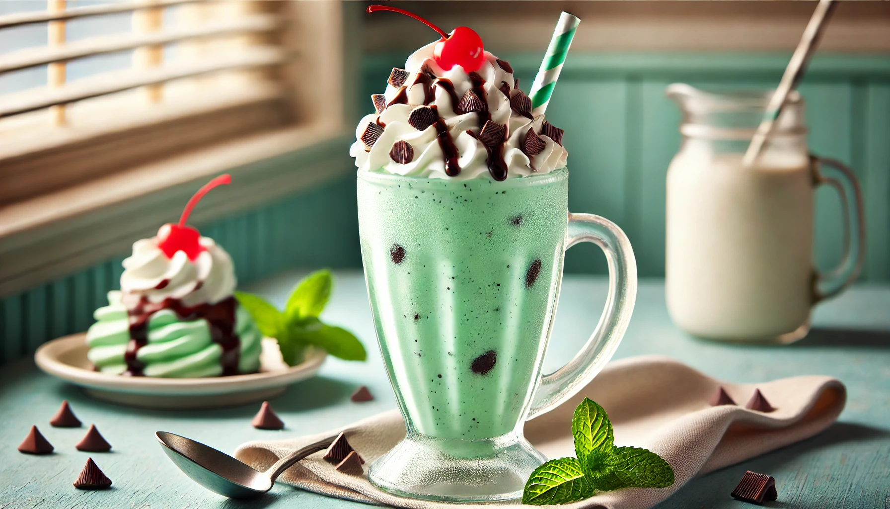 Mint Chocolate Chip Milkshake