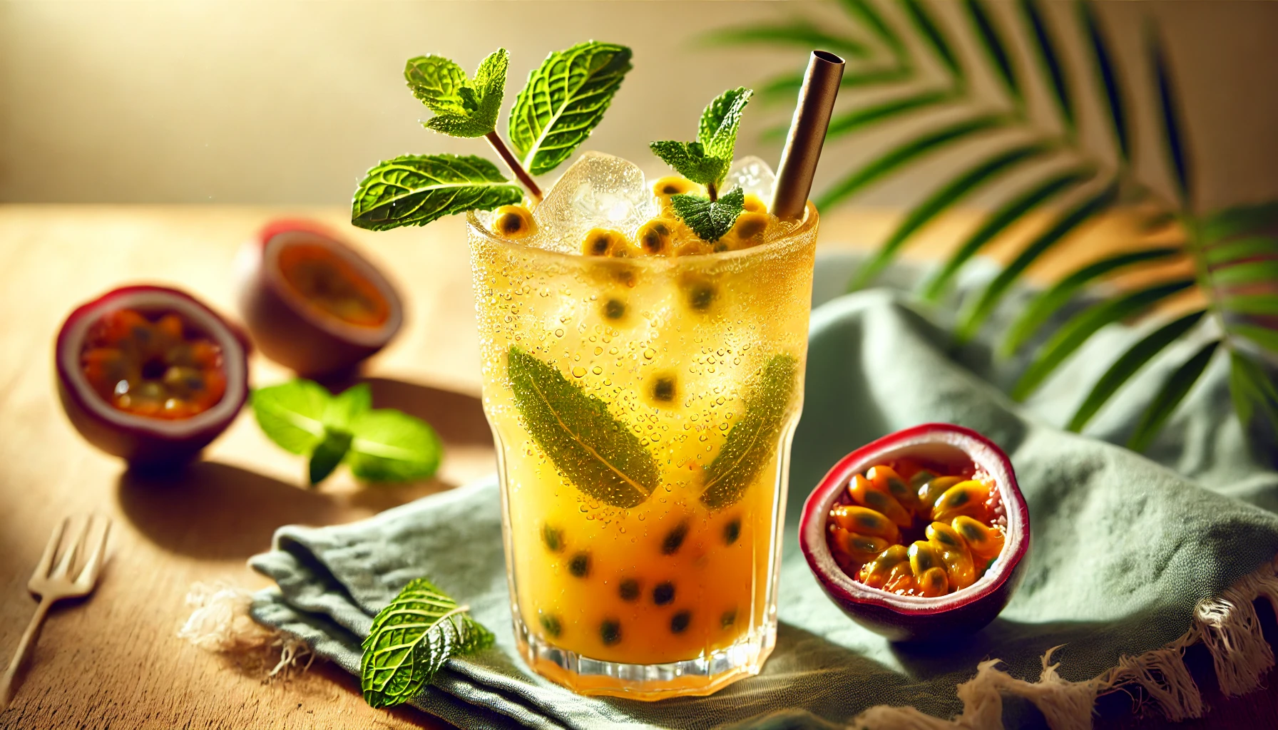 Cooler de Maracujá e Hortelã