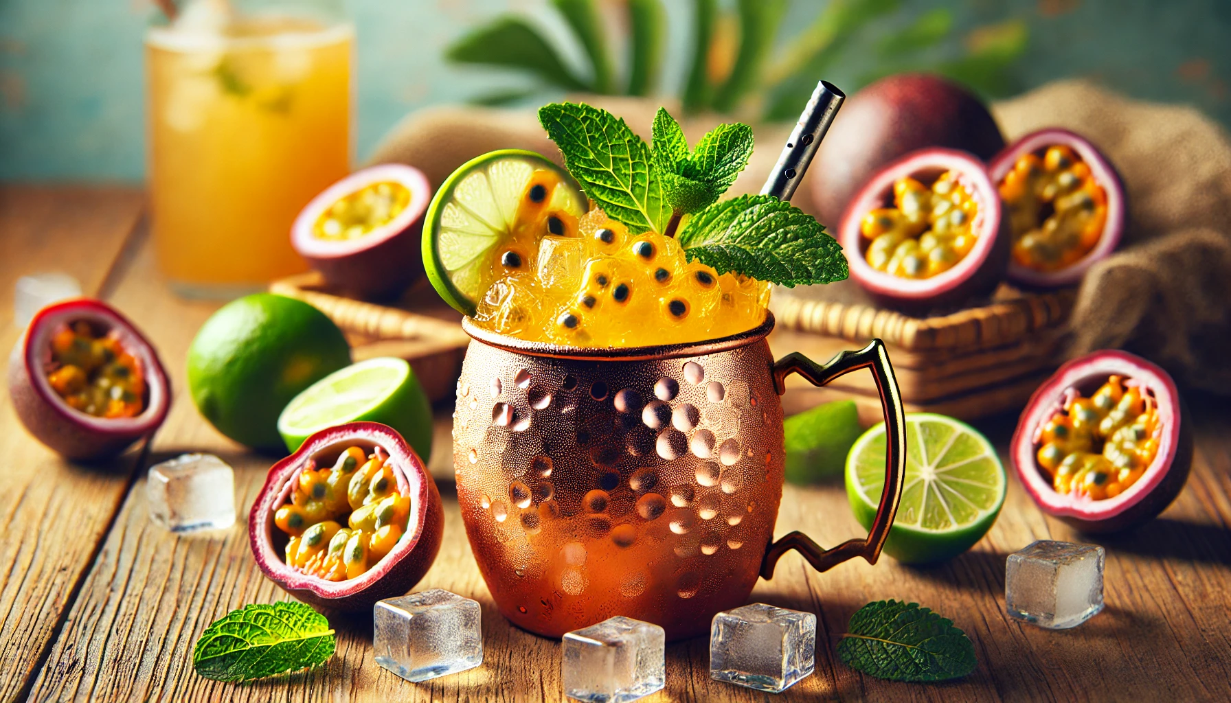 Passion Fruit Mule Mocktail