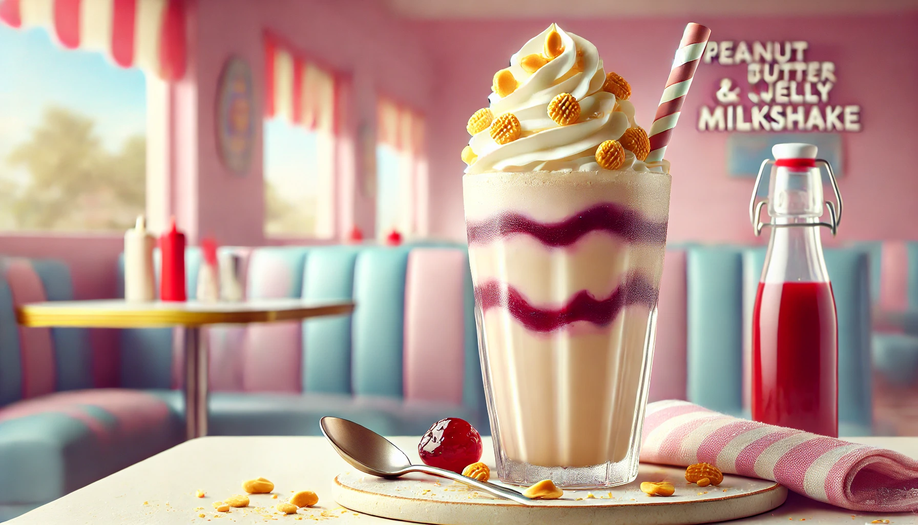 Milkshake al Burro di Arachidi e Marmellata