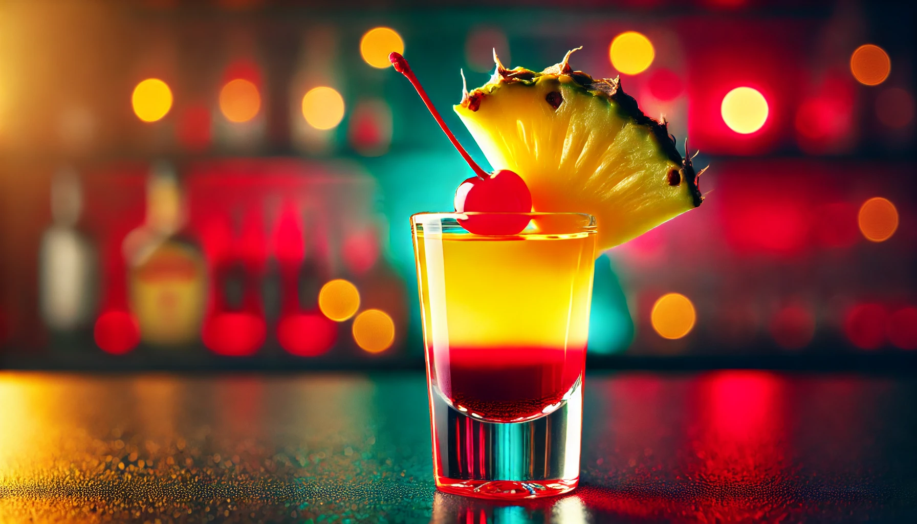 Pineapple Upside-Down Cake Shot