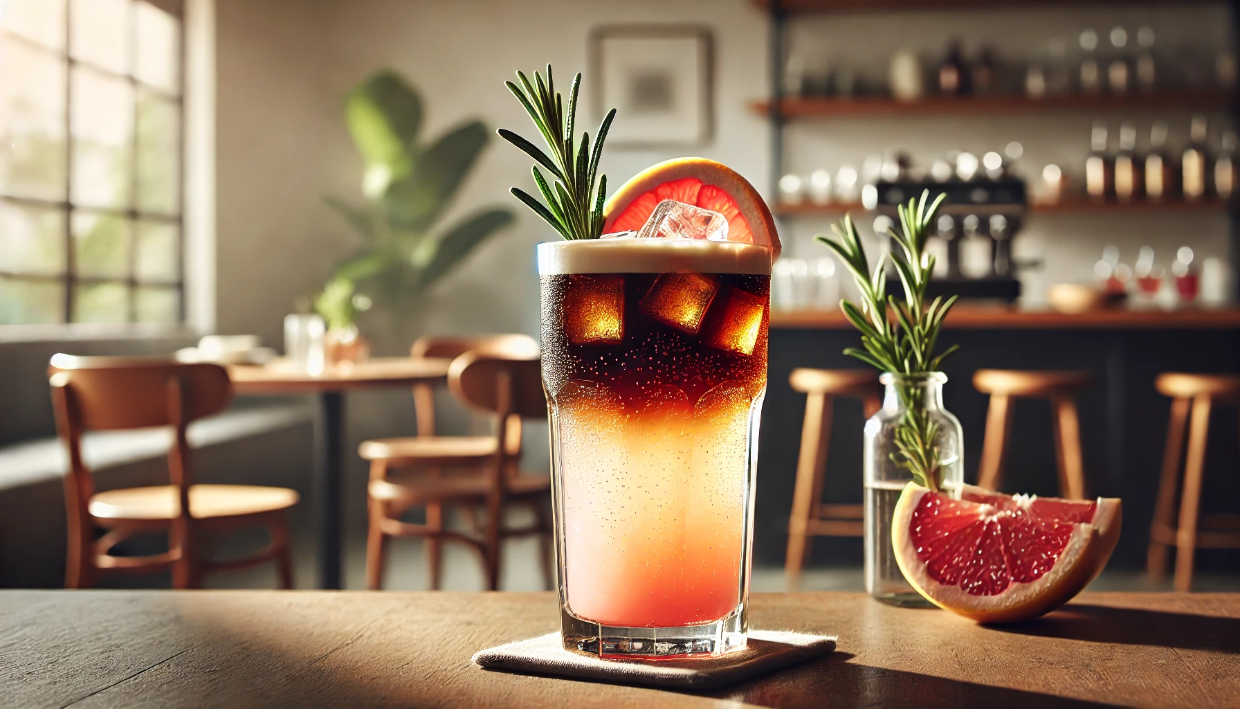Spritzer al Cold Brew con Pompelmo e Rosmarino