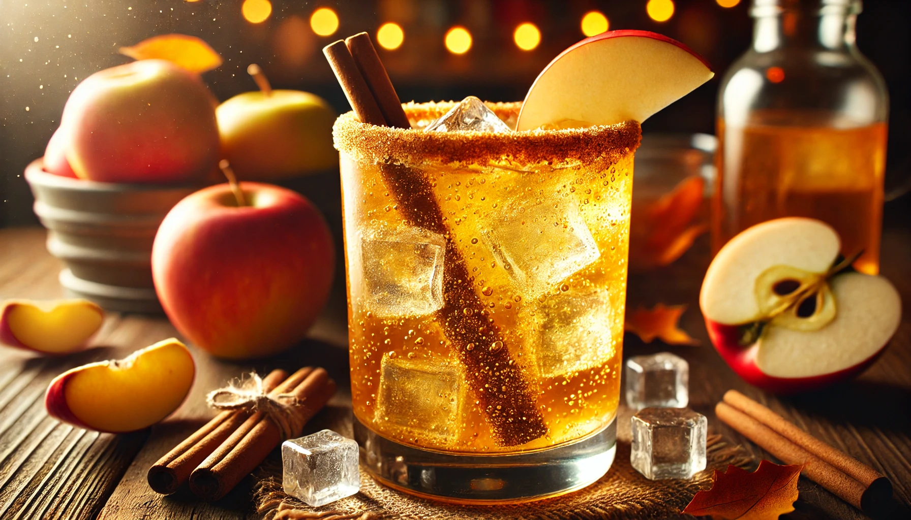 Würziger Apfelkuchen-Mocktail