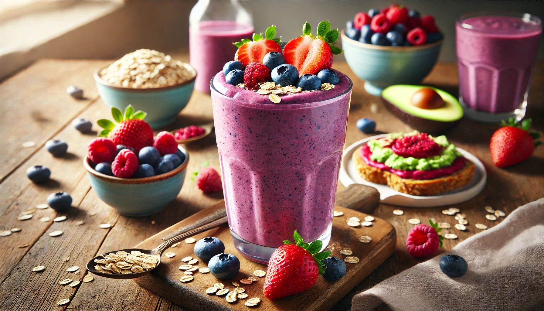 Triple Berry Oat Smoothie