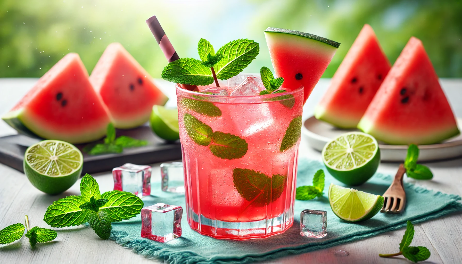 Agua Fresca à la Pastèque et à la Menthe
