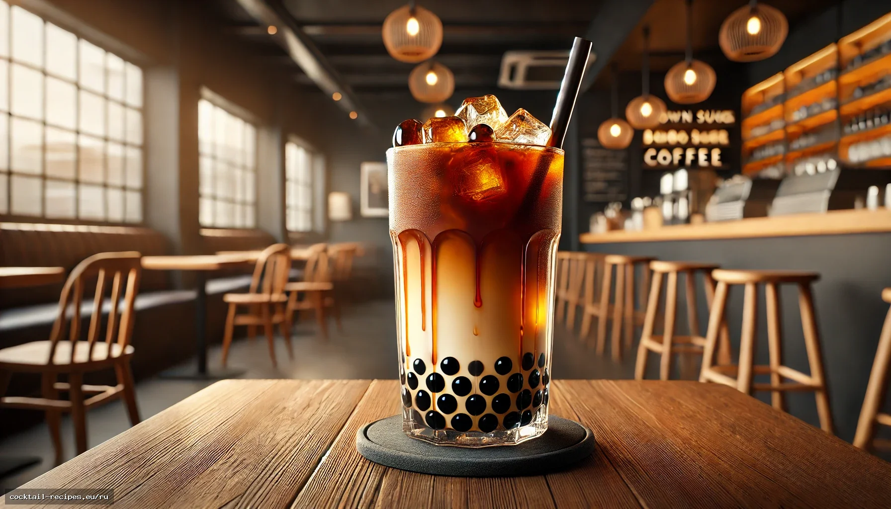 Кофе с коричневым сахаром и боба